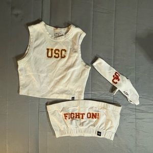 Cute USC tank tops and headband bundle